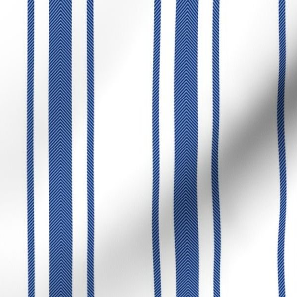 Mattress Ticking Wide Striped Pattern in Dark Blue and White Home Decor Collection Home Decor Collection bedding stripes fabric design