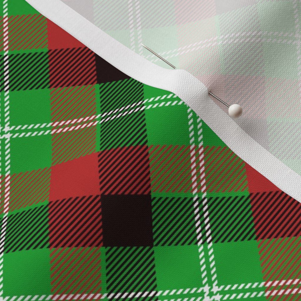 Christmas Holly Green Red and Black and Argyle Tartan Plaid with Crossed Decor Collection Home Decor Collection argyle plaid fabric