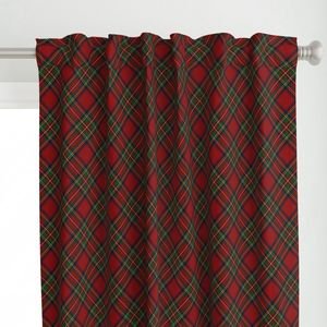 Royal Stewart Tartan Stuart Clan Plaid Tartan Home Decor Collection Interior Collection red tartan curtain design