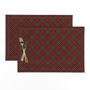 Royal Stewart Tartan Stuart Clan Plaid Tartan Design Collection Design Collection royal stewart red placemat design