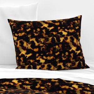 Original Gold and Brown Tortoiseshell Seamless Repeat Pattern Design Collection Design Collection tortoiseshell patter pillow sham design