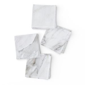 White Natural Marble - Natural Grey Veined Stone Home Decor Collection Design Collection veined stone napkins design