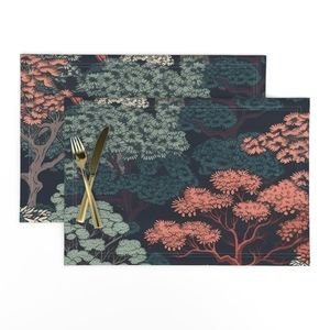 Japanese Tranquility Garden Endless Forest Interior Collection Decor Collection tranquility garden placemat design