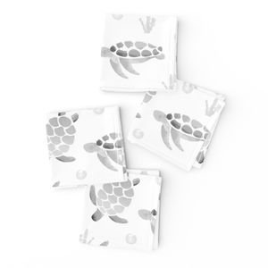 Grey Ombre Watercolor Sea Turtle Print Interior Collection Home Decor Collection ombre watercolor napkins design