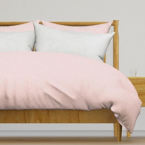 Dusty Rose Pinstripe in an English Country Garden Interior Collection Interior Collection dusty rose duvet cover design