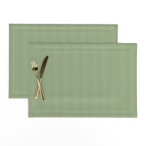 Tonal Sage Green Tailored Ticking Stripe Cottage Farmhouse Small Scale Interior Collection Design Collection stripe pattern placemat design