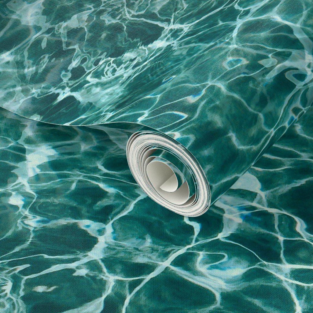 Bora Bora Lagoon Blue Water Ripples Design Collection Design Collection sunlit water wallpaper