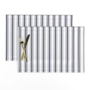 Mattress Ticking Midnight Blue Interior Collection Home Styling Collection dark blue placemat design