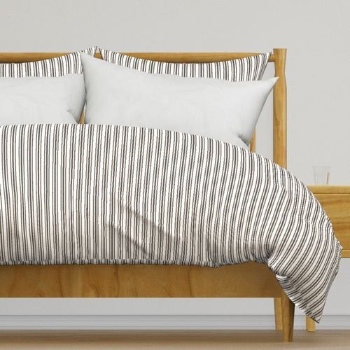 Trendy Large Brown Coco Pastel Brown French Mattress Ticking Double Stripes Home Decor Collection Home Styling Collection brown pastel duvet cover design