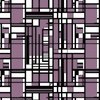 Mauve Modernist City Blocks Geometric Pattern