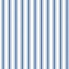 Mattress Ticking Stripe in Dark Blue with Fine White Lines