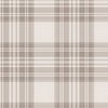 Misty Taupe Soft Earth Large Traditional Tartan Plaid Pattern