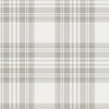 Cool Greige Large Traditional Tartan Plaid Pattern