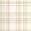 Pale Almond Large Traditional Tartan Plaid Pattern