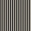 Serrated Squid Ink Black Small Stripe on Cream