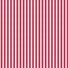 Serrated Peppermint Red Mini Stripe on White