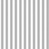 Serrated Silver Tinsel Classic Stripe on White