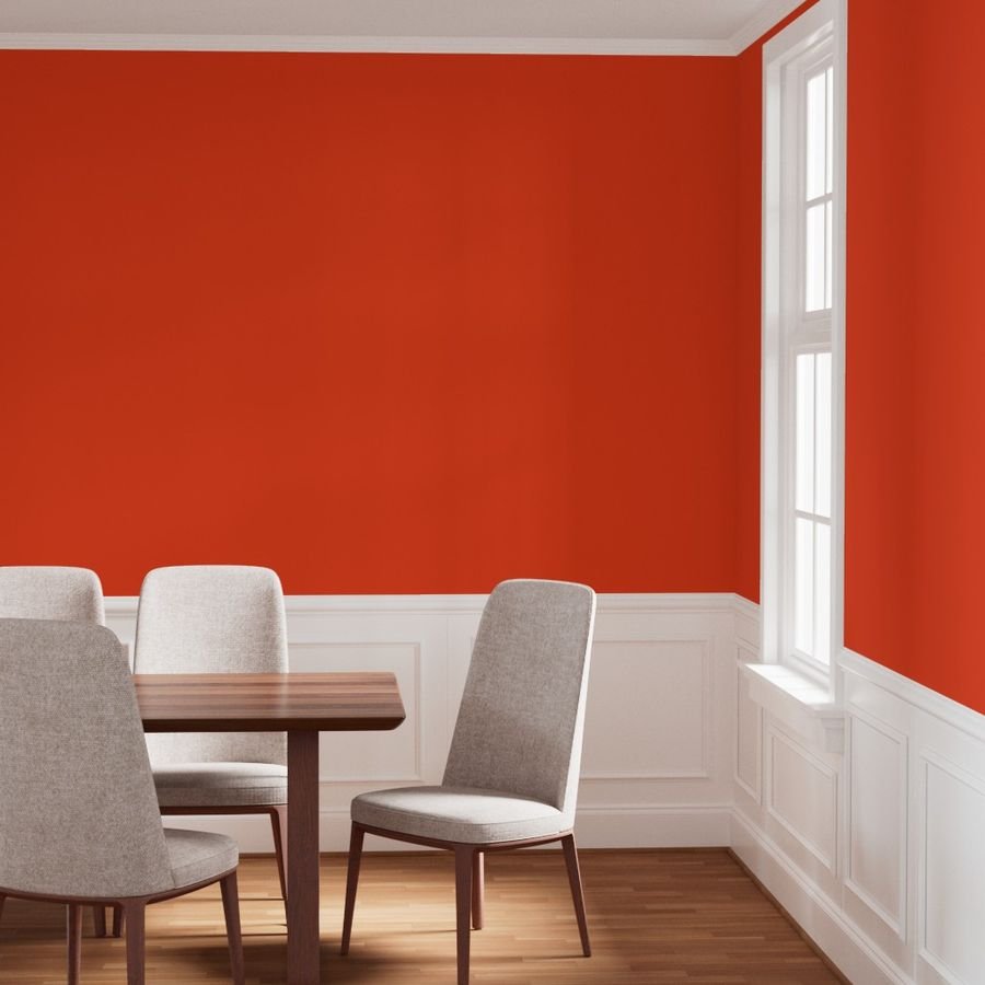 Citrus Orange Florida Colors of the Sunshine State Home Styling Collection Decor Collection orange solid color wallpaper