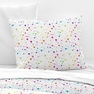 Rainbow Bright Pastel Watercolor Drops Splatters and Dribbles Interior Collection Home Decor Collection rainbow pastels pillow sham design