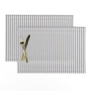 Micro Stressed Blue Denim Mattress Ticking Interior Collection Home Styling Collection blue ticking placemat design