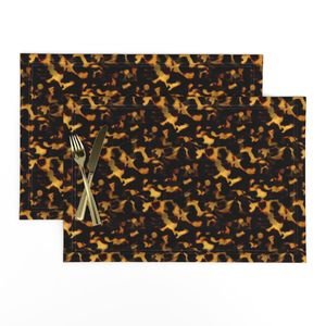 Smaller Gold and Brown Tortoiseshell Seamless Repeat Pattern Home Decor Collection Decor Collection tortoise shell placemat design