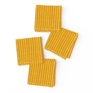 Golden Kernels of Harvest Corn in Yellow Gold for Thanksgiving Interior Collection Home Decor Collection thanksgiving corn napkins design