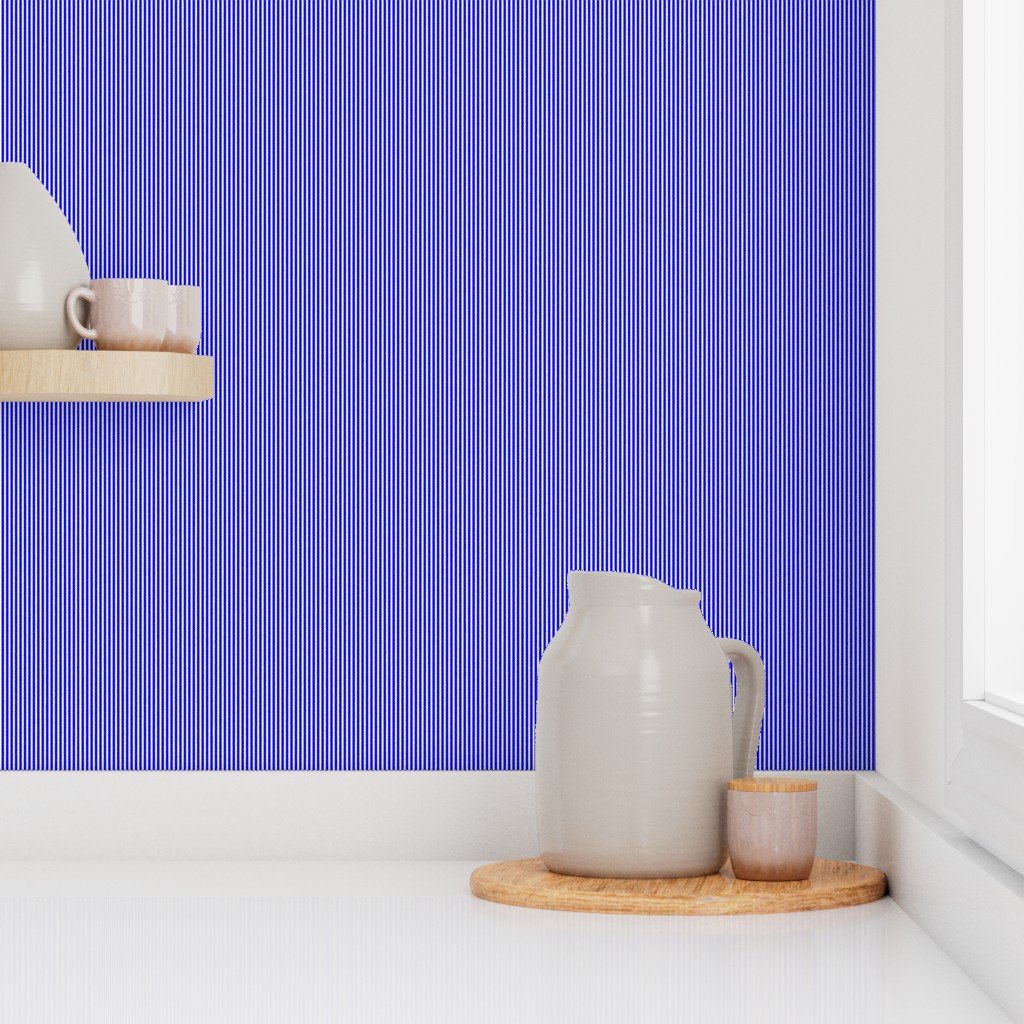Subtle Cream White and Blue 1 16 Inch Vertical Stripes Home Styling Collection Home Styling Collection vertical stripes wallpaper