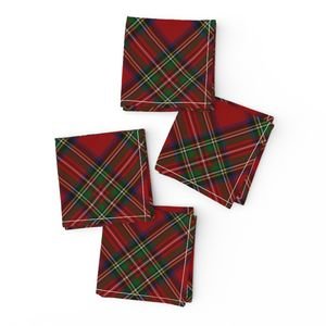 Royal Stewart Tartan Stuart Clan Plaid Tartan Home Decor Collection Interior Collection scottish scottish napkins design