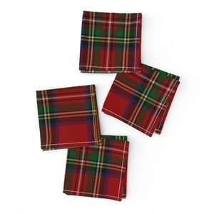 Royal Stewart Tartan Clan Plaid Home Decor Collection Home Styling Collection check napkins design
