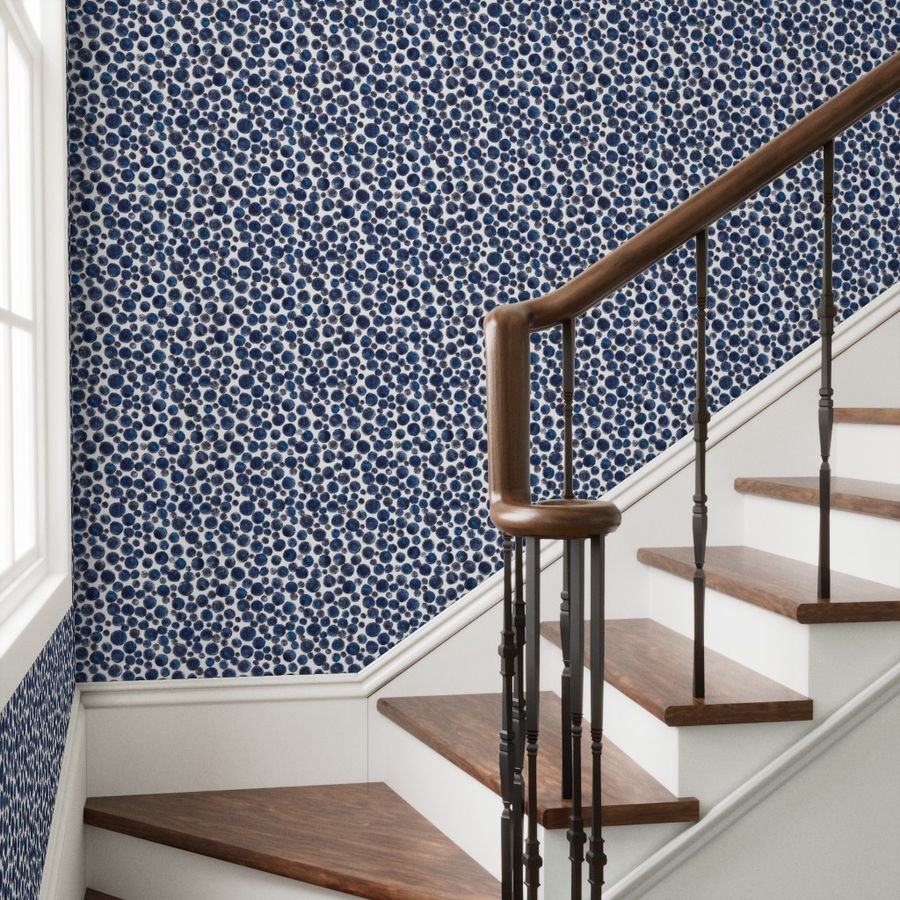 Blueberries on White Wallpaper blueberry hill wallpaper