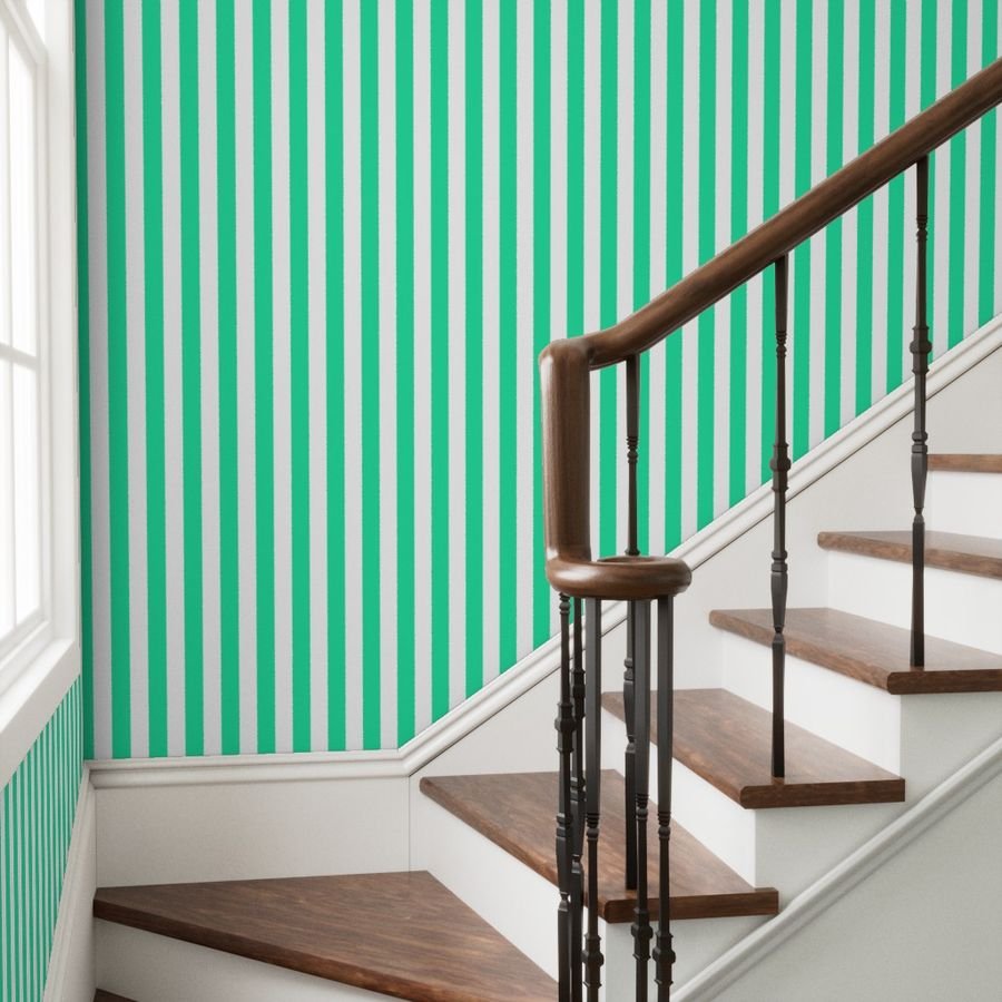 SeaMint Vertical Tent Stripes Florida Colors of the Sunshine State Wallpaper green ocean wallpaper