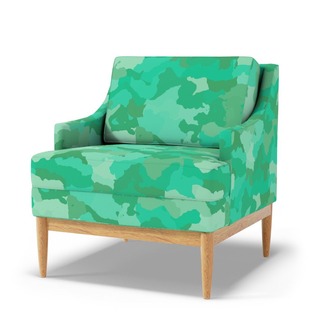 Sea Mint Camo Camouflage Pattern Fabric green camouflage fabric