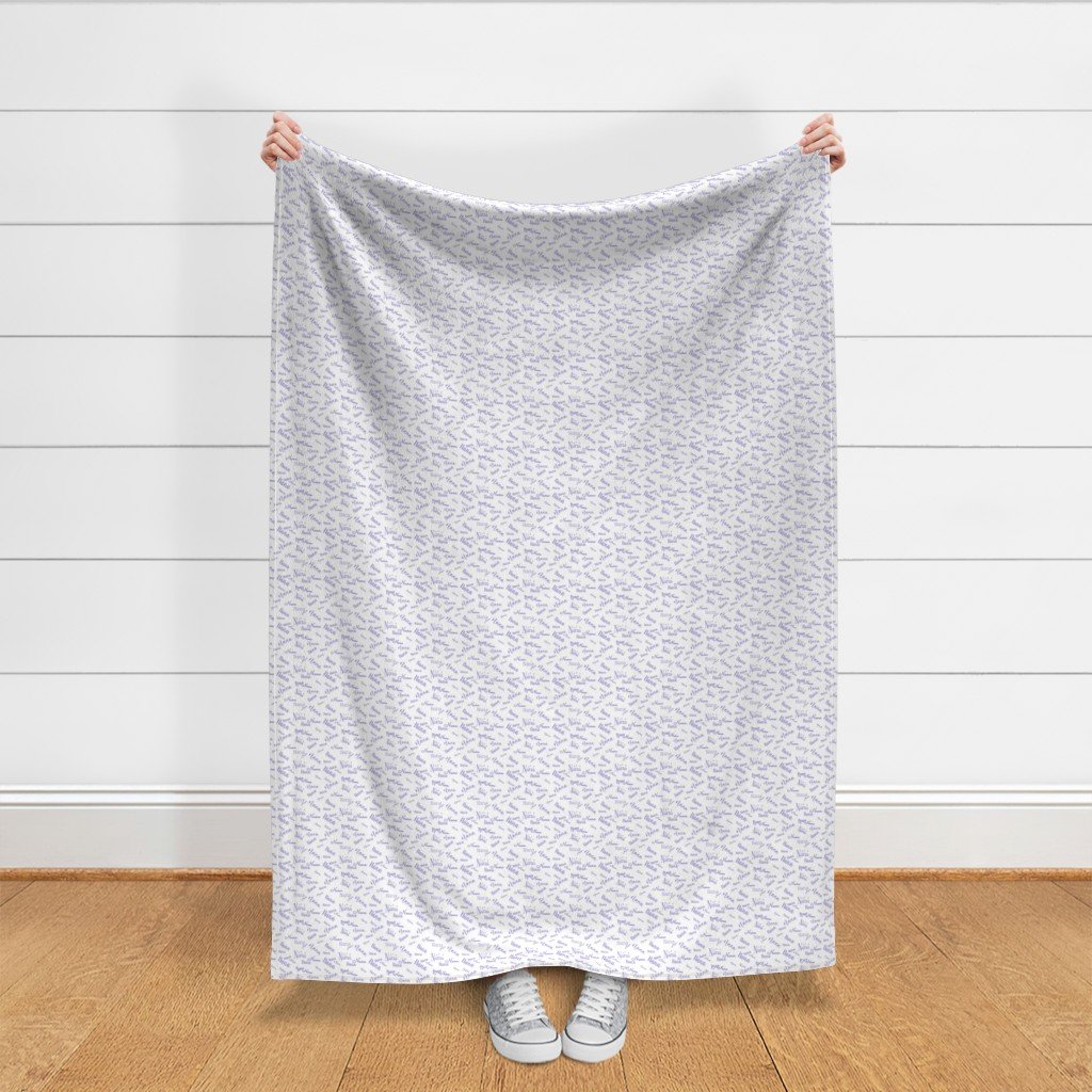 Nana Grandmother Granma Text in Lavender Violet Purple Script Fonts Fabric cooking fabric