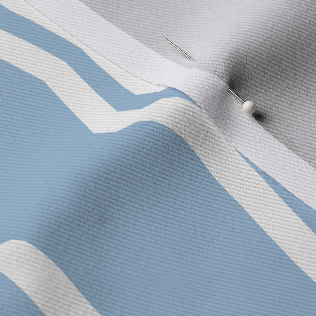 Blue and White Vertical French Stripe Fabric blue and white fabric