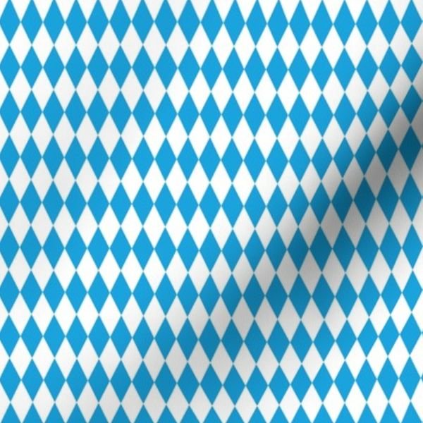 Oktoberfest Bavarian Blue and White Mini 1 inch Diagonal Diamond Pattern Home Styling Collection Home Styling Collection bavarian flag fabric design