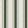 Forest Green Antique Vintage Mattress Ticking Stripe on Cream
