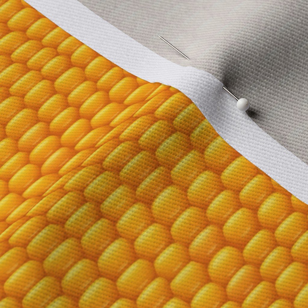 Orange Kernels of Harvest Corn in Autumn Orange for Thanksgiving Fabric autumn orange fabric