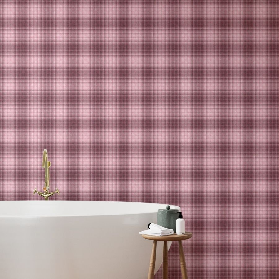 Small Burgundy Wine Red and White Hand Houndstooth Check Watercolor Wallpaper burgundy wine wallpaper