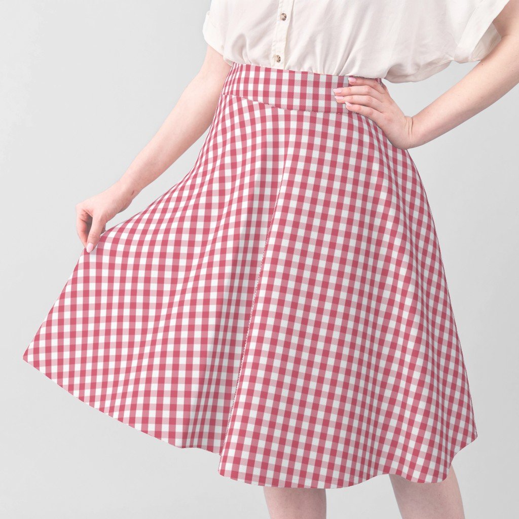 1/2 inch Nantucket Red Gingham Check Plaid Pattern Fabric nantucket red fabric
