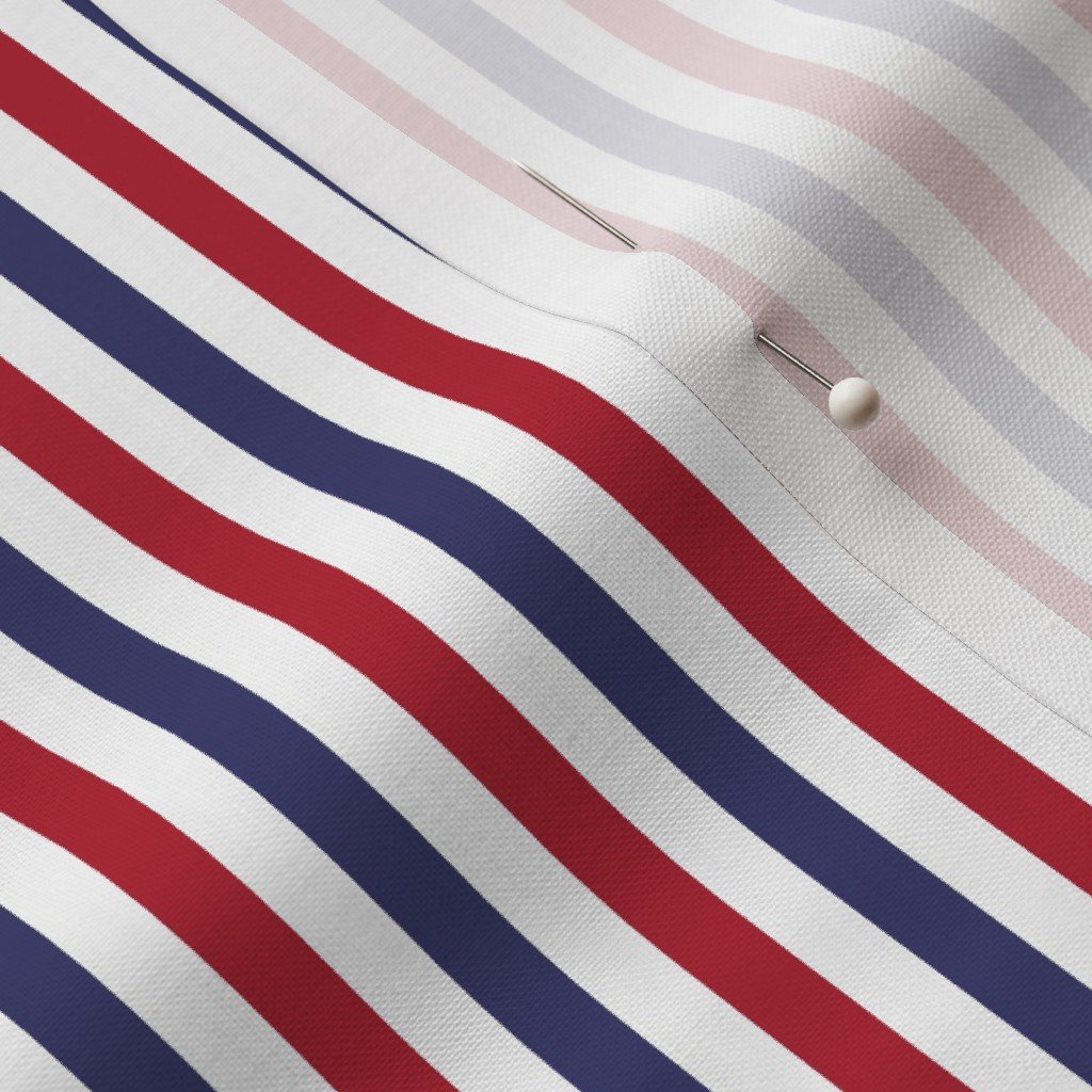 1/4 inch Flag Red White and Blue Alternating V Pin Stripes Fabric cabana stripes fabric