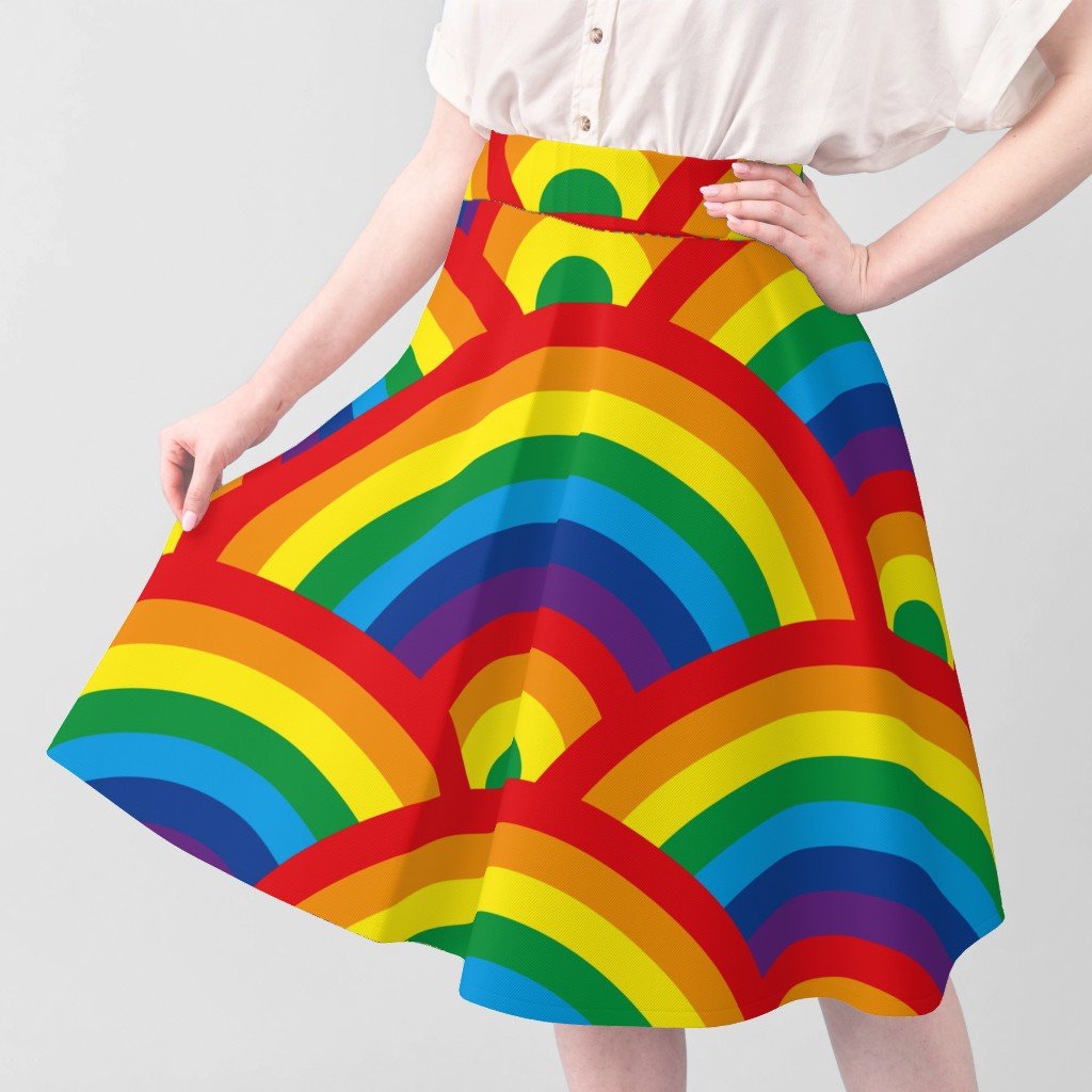 Kids Room Decor Bright Color Endless Rainbows Fabric kids room fabric
