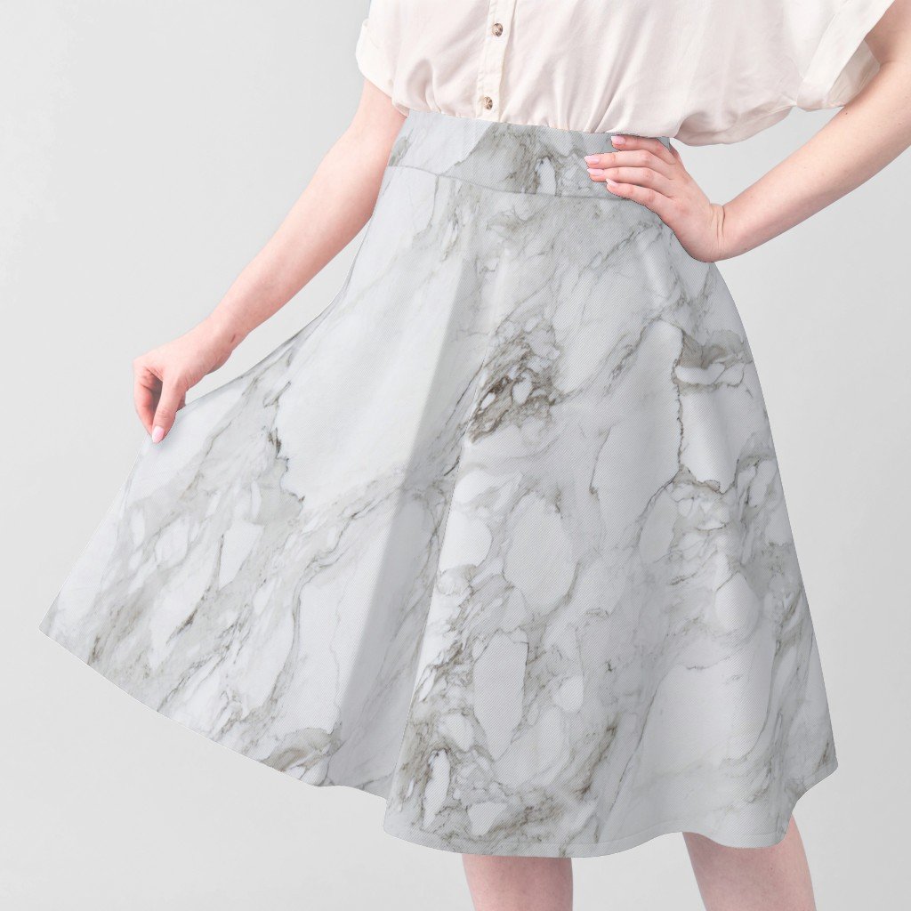 White Natural Marble - Natural Grey Veined Stone Fabric carrera marble fabric
