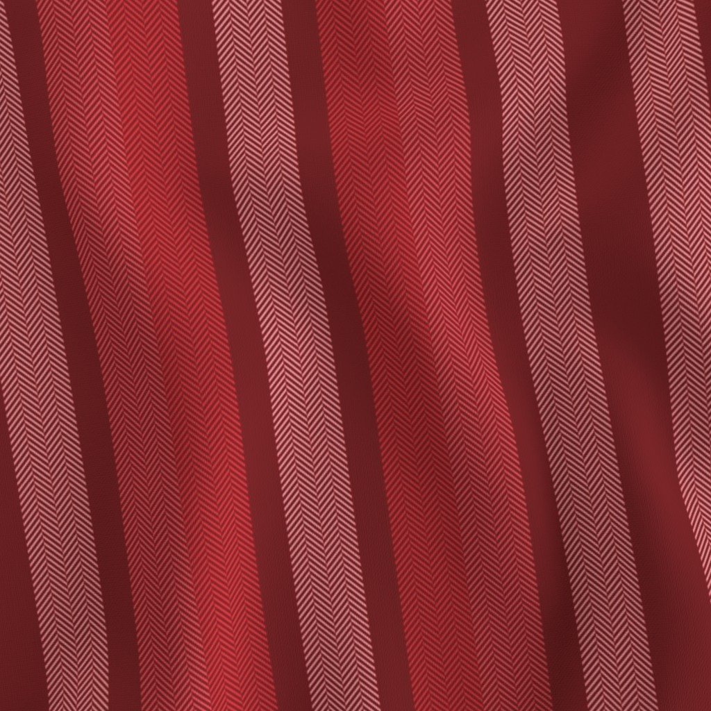 Large Poppy Red Shades Modern Interior Design Stripe Fabric mattress ticking fabric
