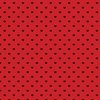 Mini Black Valentines Polkadot Love Hearts on Poppy Red Background