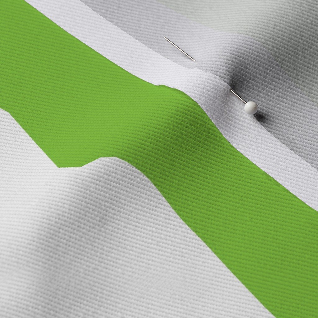 Lime and White 2 Inch Vertical Cabana Stripes Fabric cabana strips fabric