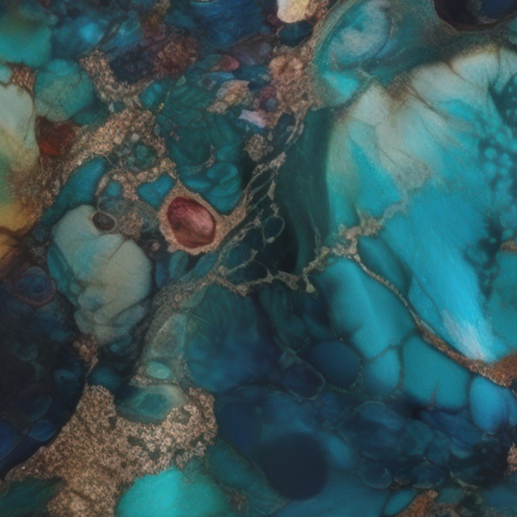 Opal Alcohol Ink 4 Fabric gold metallic ink fabric