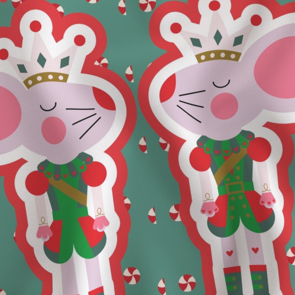 Rat King Cut and Sew Nutcracker Doll Cut and Sew Holiday Project Fabric christmas decoration fabric