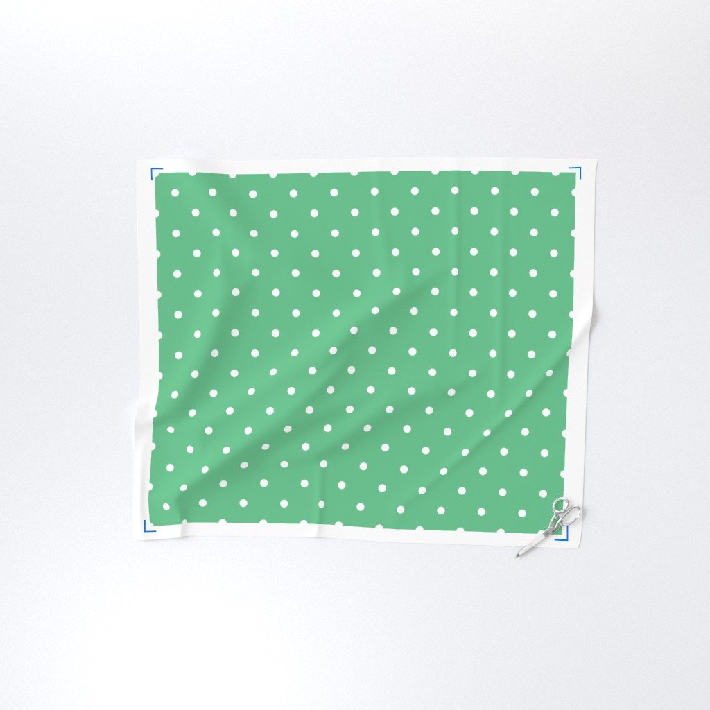 Green Polka Dot Vintage Christmas Gingham Spots Fabric gold yellow gold sp fabric