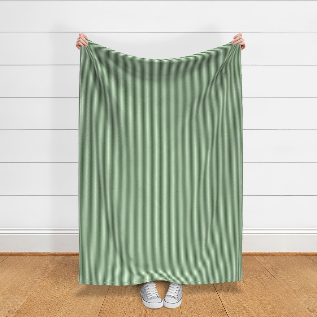 18th Hole Green and White Pinstripe Dad Edit Fabric rich green fabric