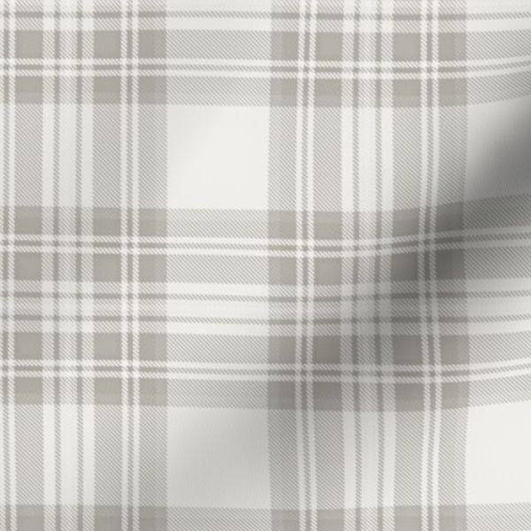 Cool Greige Small Traditional Tartan Plaid Pattern Home Styling Collection Decor Collection small scale fabric design